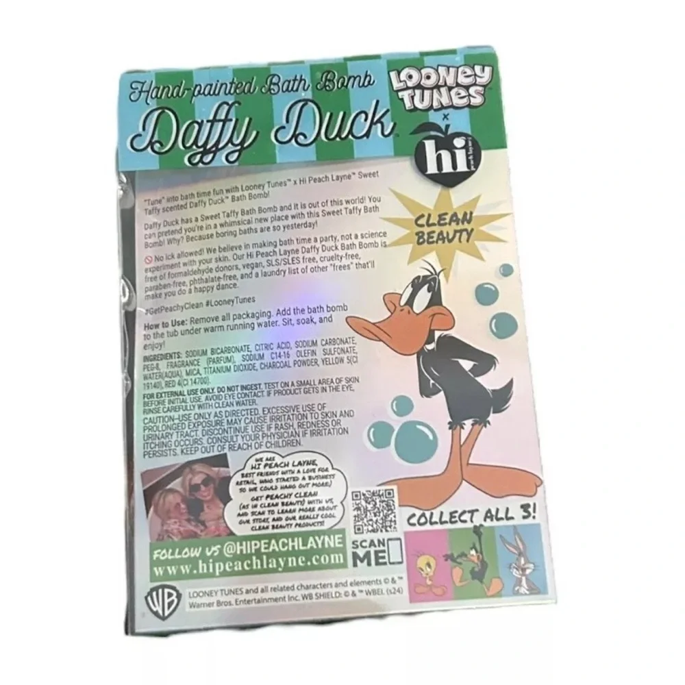 Looney Tunes Character Bath Bombs Duffy, Bugs Bunny and Tweetie NEW Set of 6